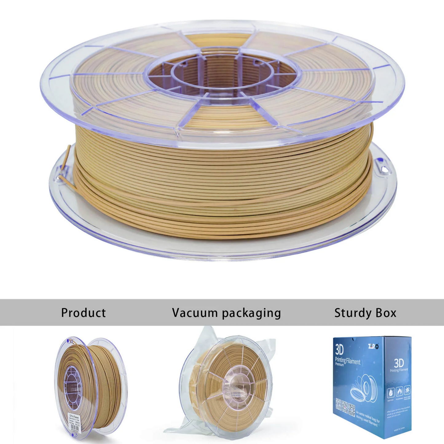 Ziro3D Gradient Matte PLA Filament
