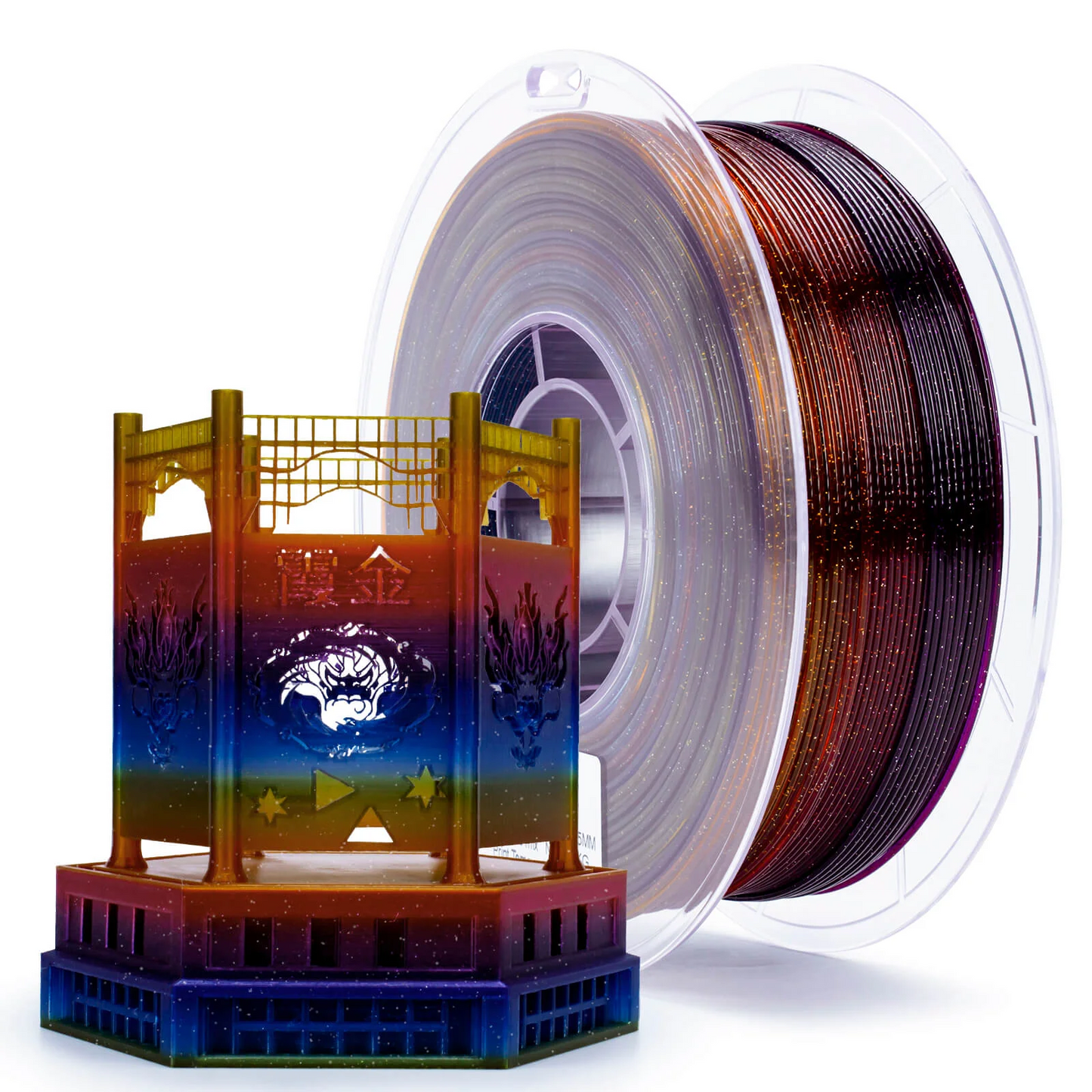 Ziro3D Gradient Twinkling Translucent PLA Filament