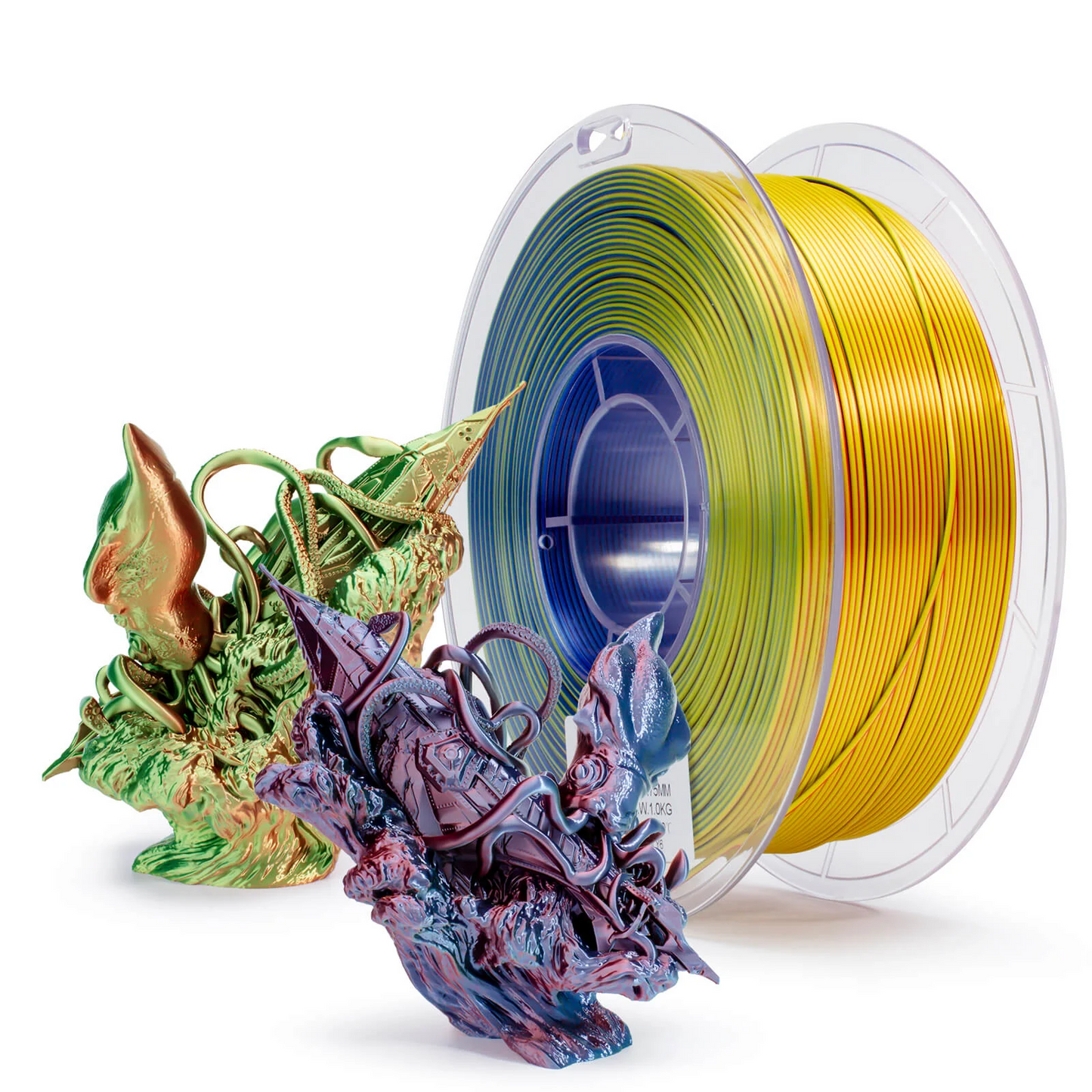 Ziro3D Tri-Color Silk PLA Filament