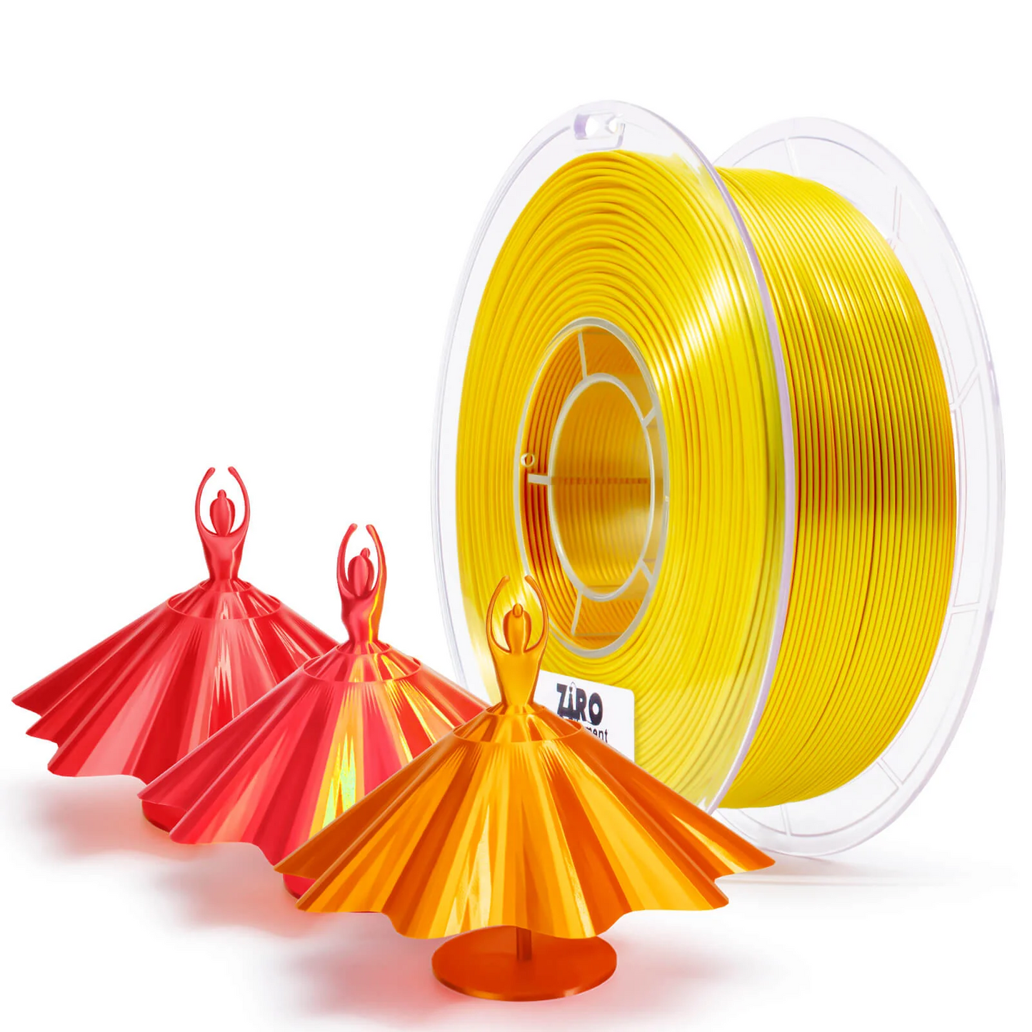 Ziro3D Tri-Color Silk PLA Filament