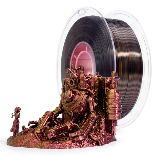 Ziro3D Tri-Color Silk PLA Filament