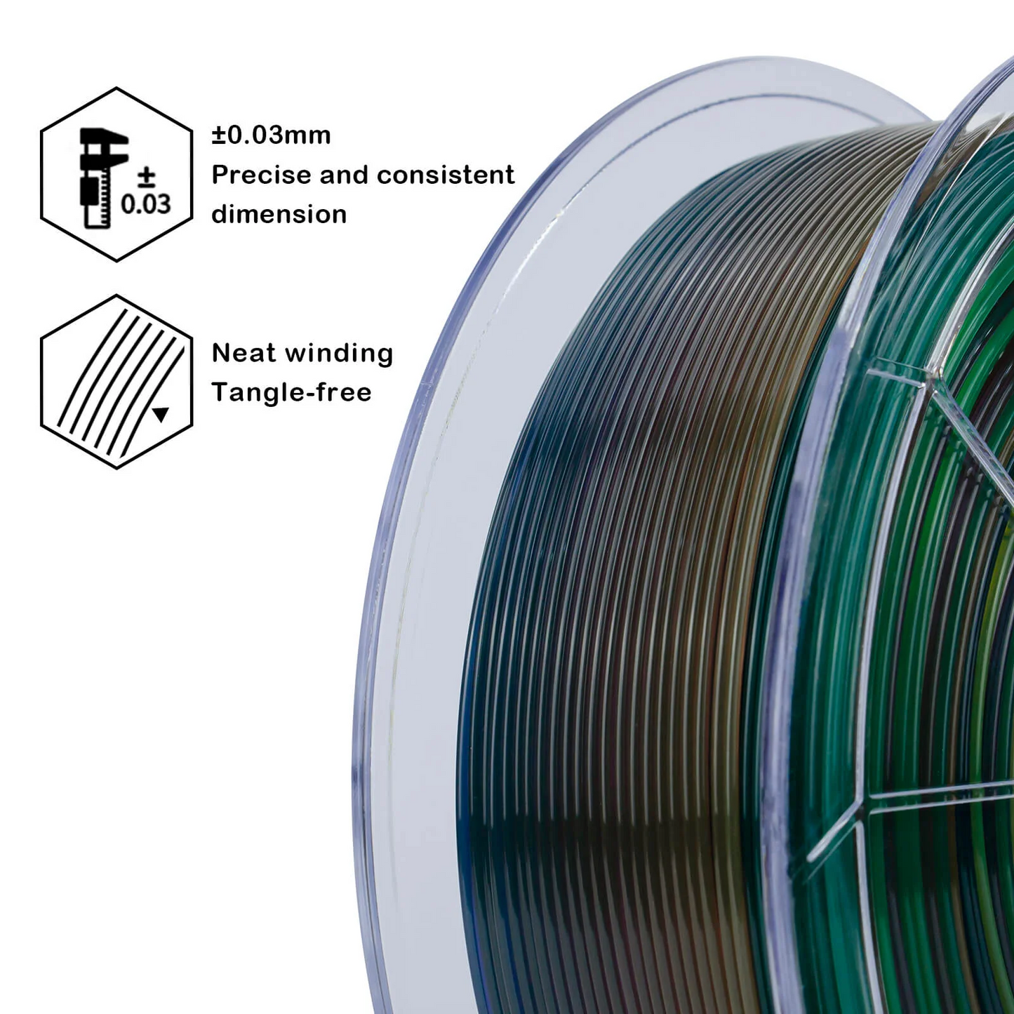 Ziro3D Gradient Translucent PLA Filament