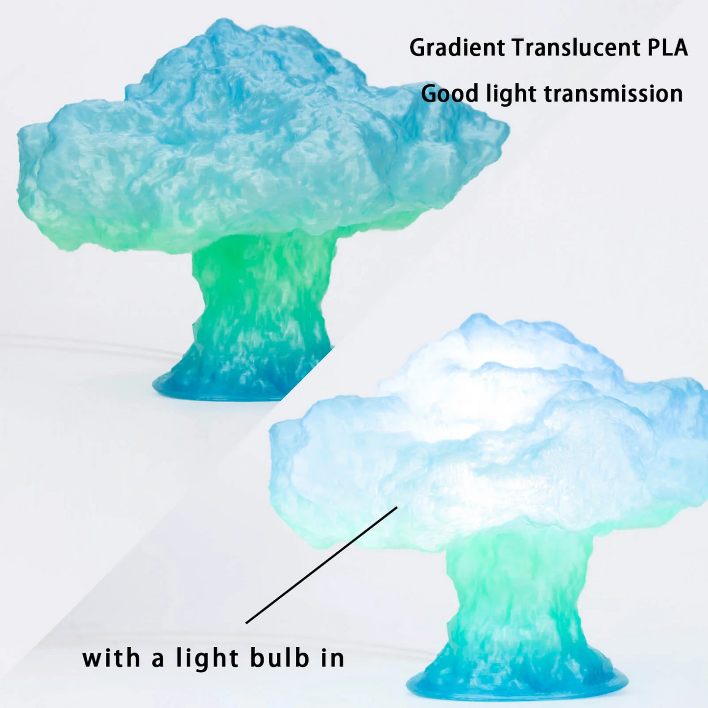 Ziro3D Gradient Translucent PLA Filament