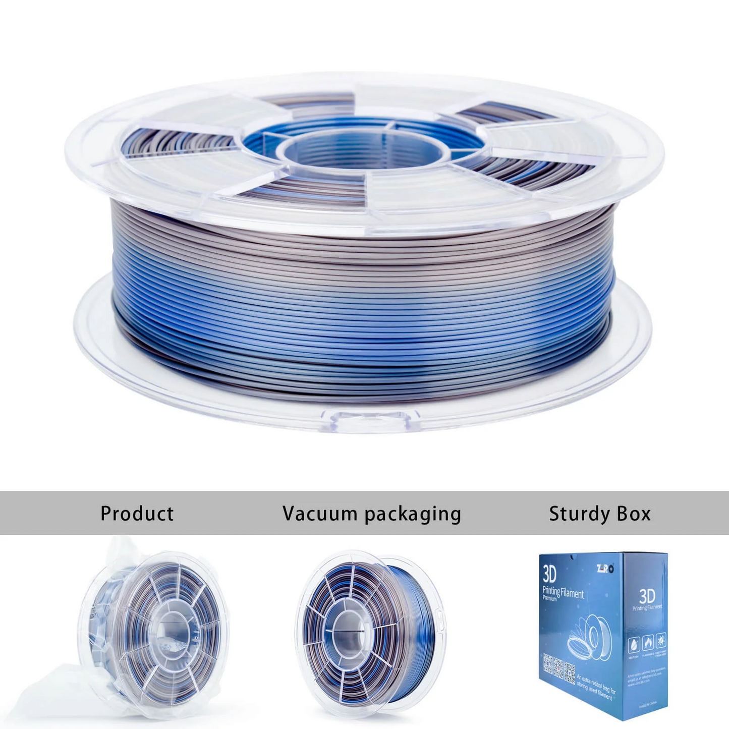 Ziro3D Fast Gradient Silk PLA Filament