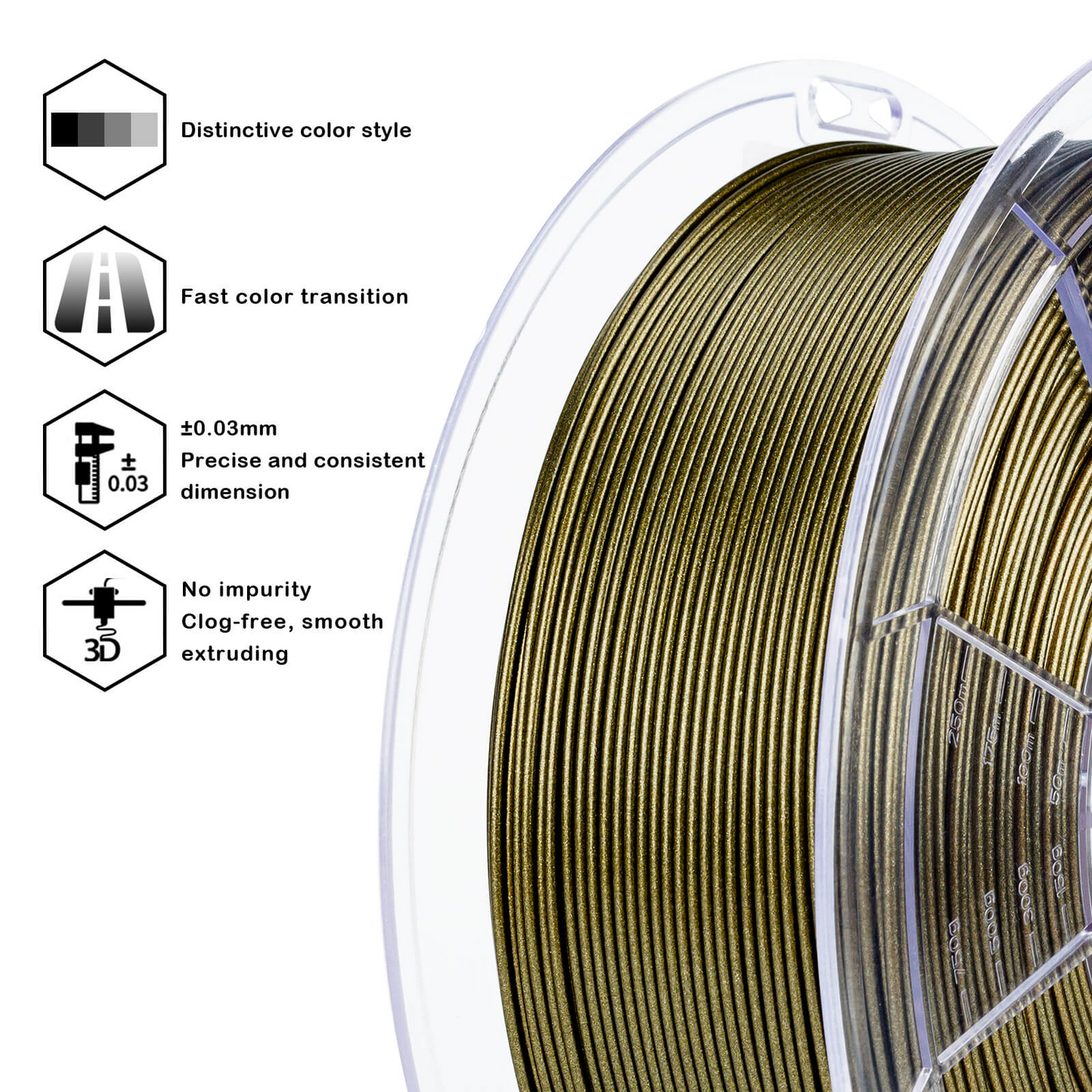 Ziro3D Gradient Diamond PLA Filament