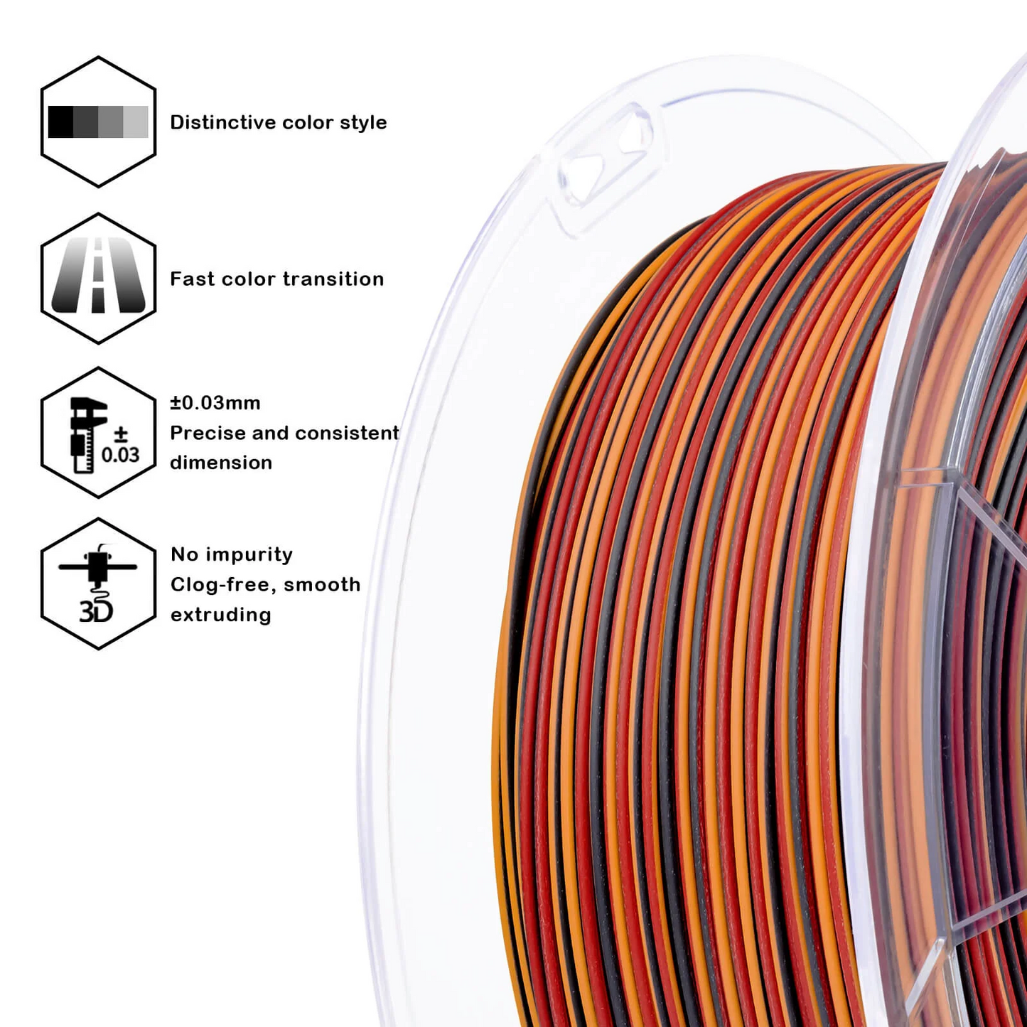 Ziro3D Stripes Matte PLA Filament