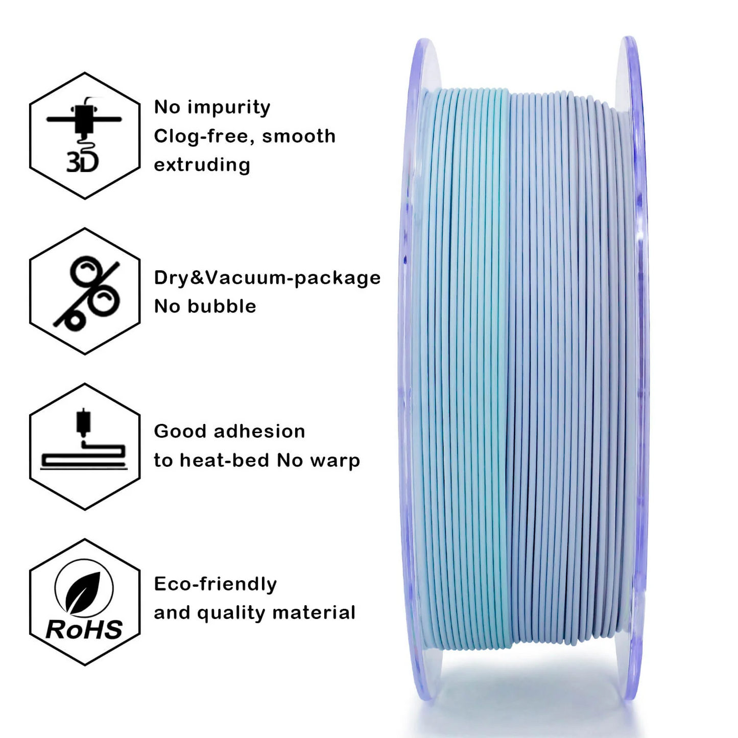 Ziro3D Gradient Matte PLA Filament