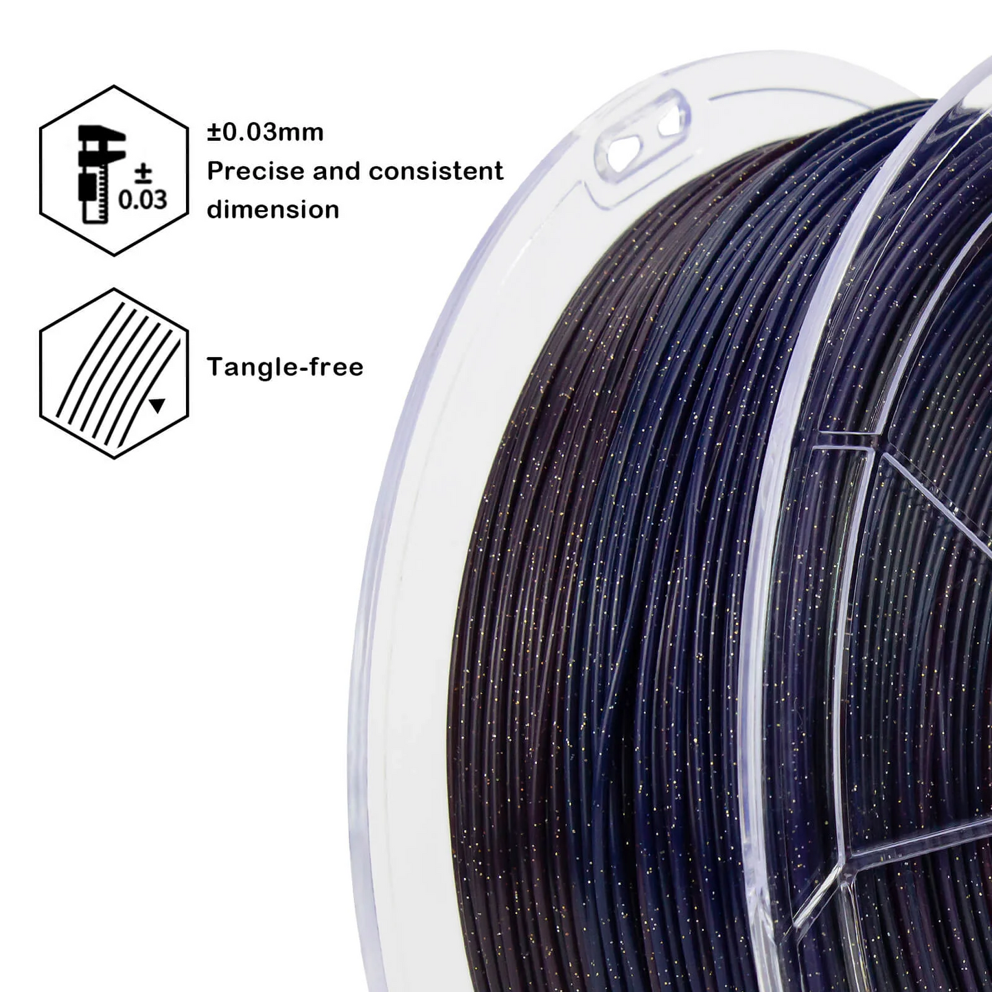 Ziro3D Gradient Twinkling Translucent PLA Filament