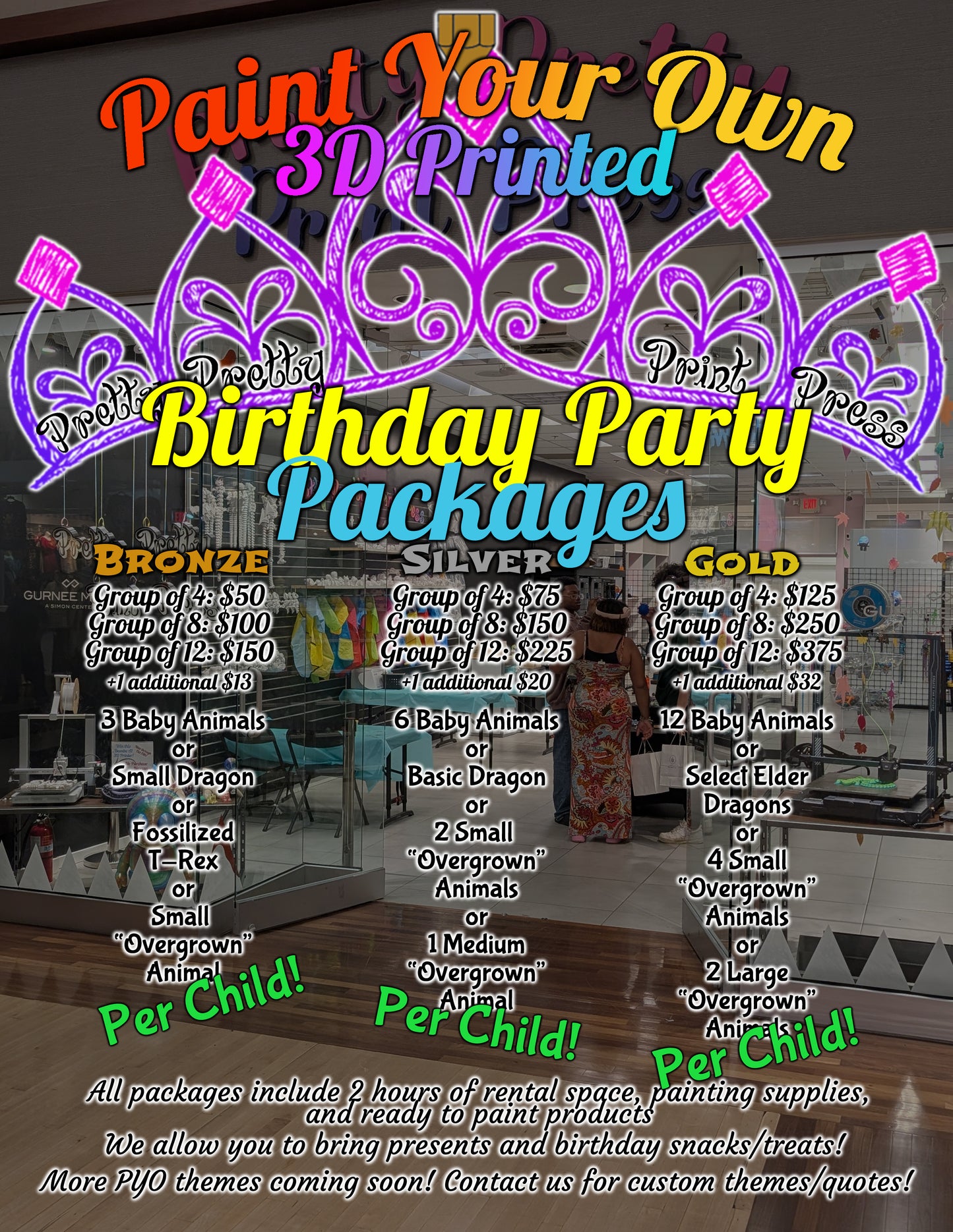 Paint Your Own Birthday Party - Gurnee Mills
