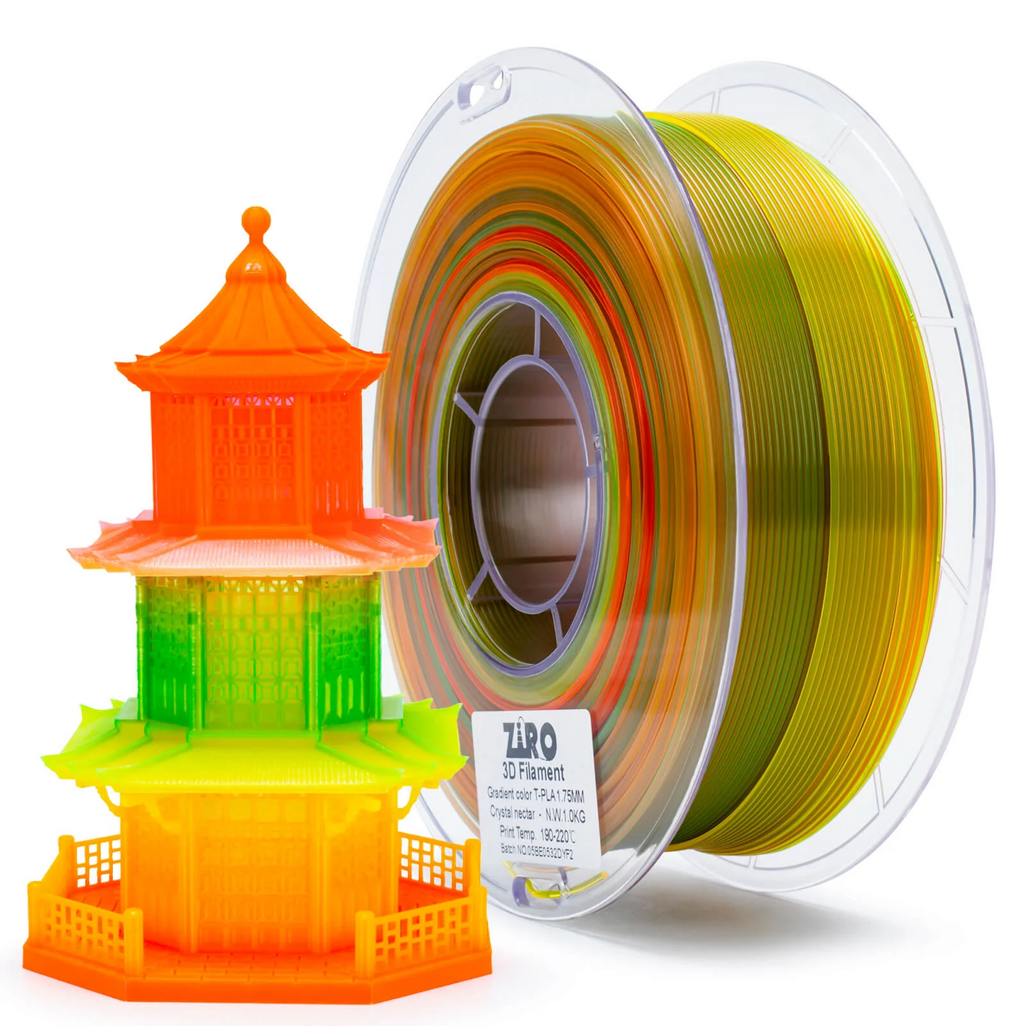 Ziro3D Gradient Translucent PLA Filament