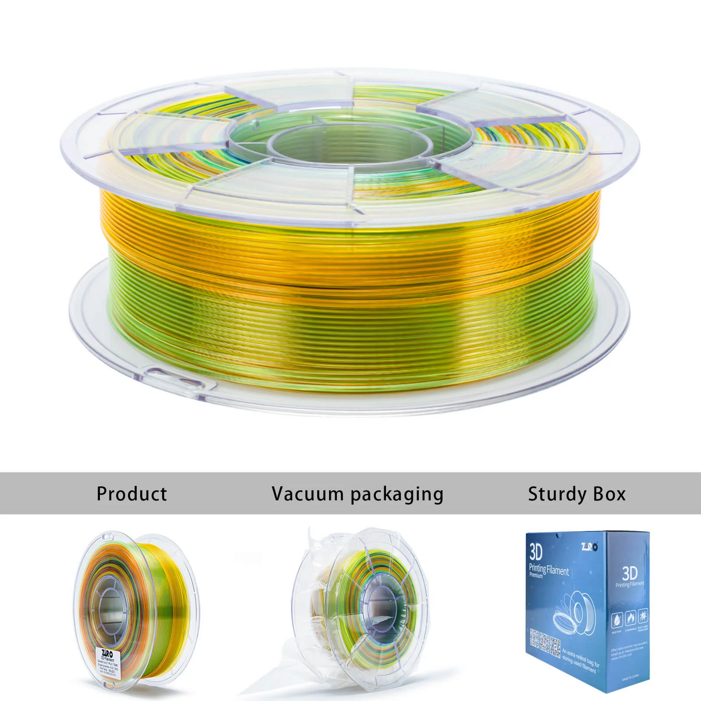Ziro3D Gradient Translucent PLA Filament