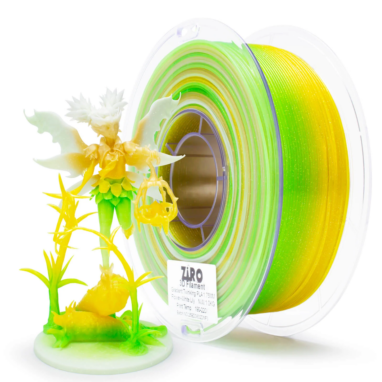 Ziro3D Gradient Twinkling Translucent PLA Filament