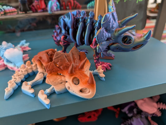 Skeleton Triceratops (Single Color)