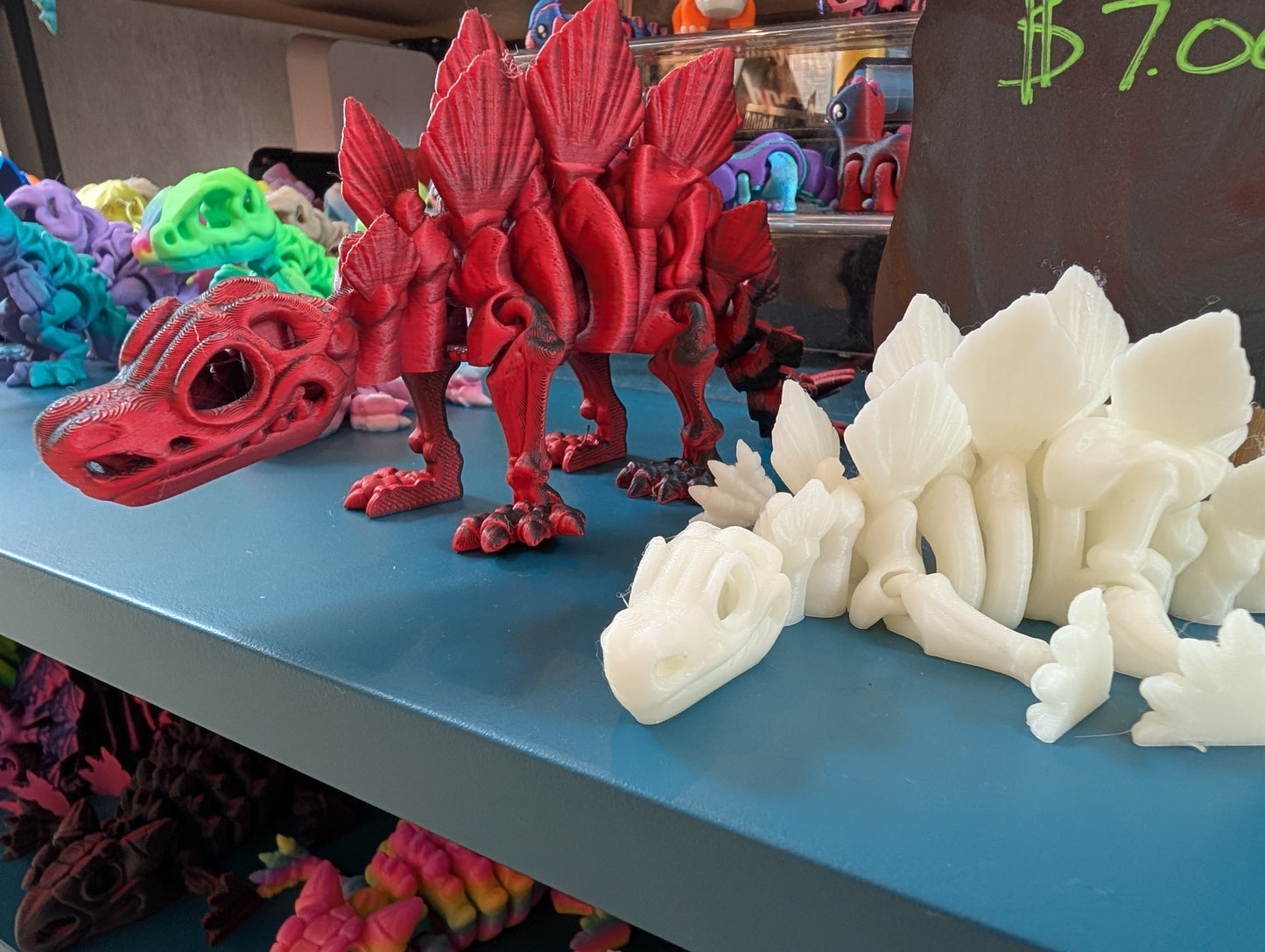 Skeleton Stegosaurus (Single Color)