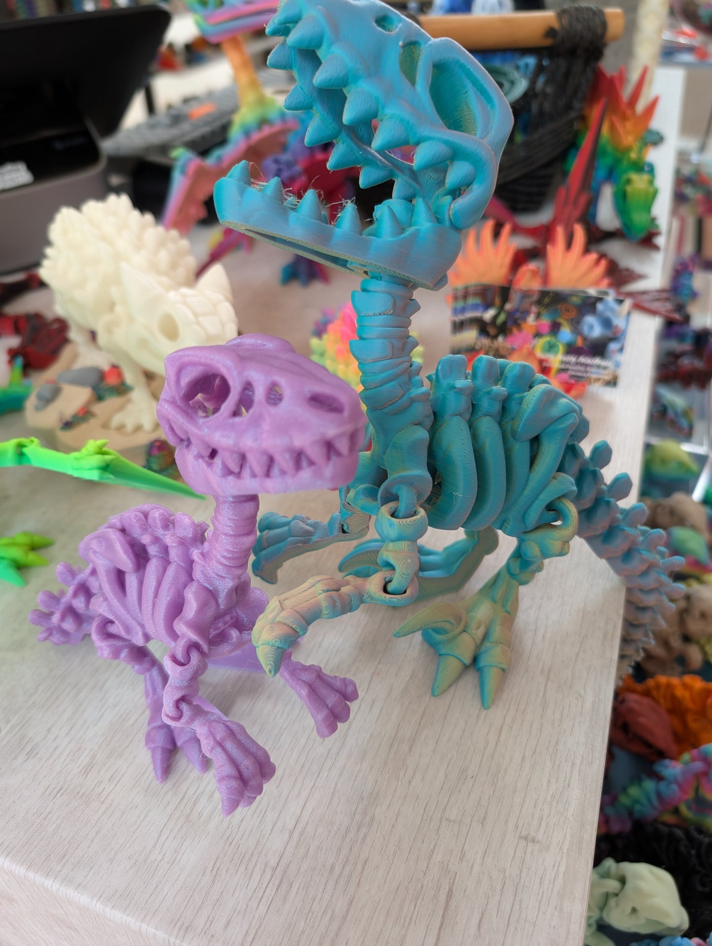Skeleton Raptor (Single Color)