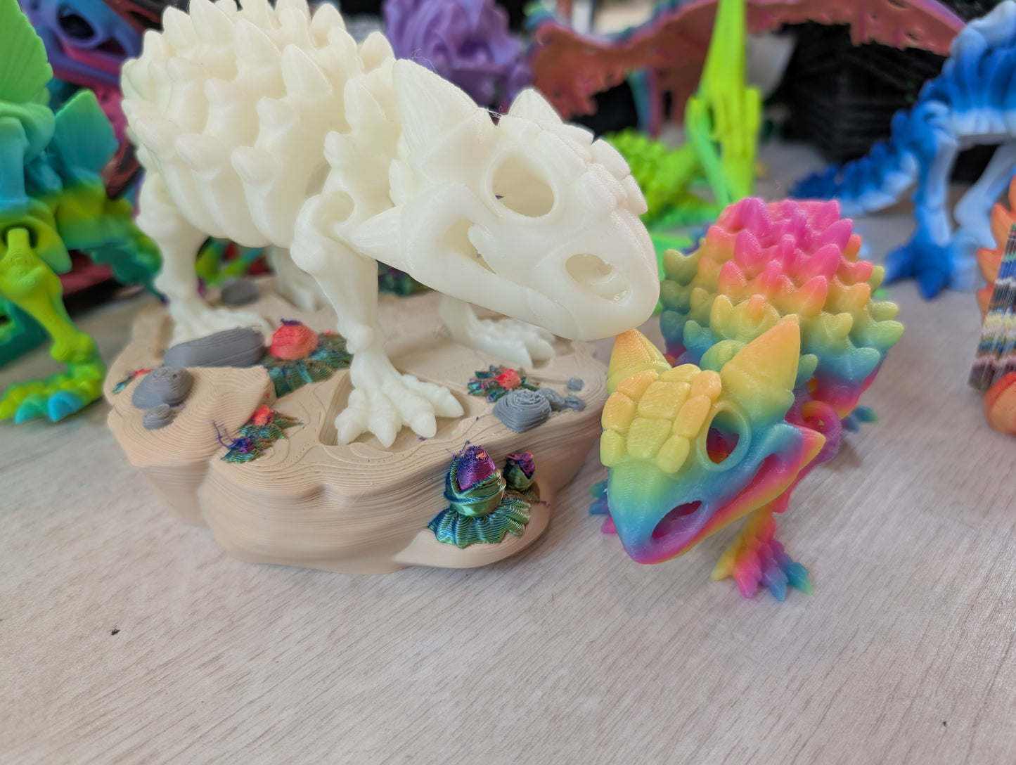 Skeleton Ankylosaurus (Single Color)
